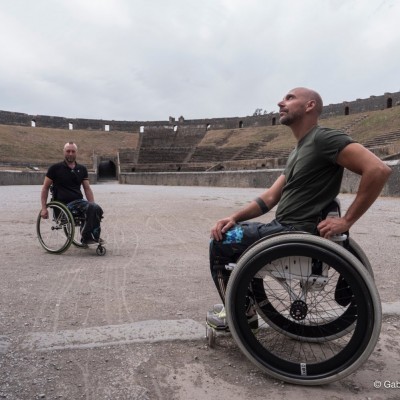 2020 - Il Mattino - Paiardi e Ragona fanno tappa negli Scavi di Pompei: nessun ostacolo per i disabili
